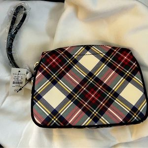 Talbots NWT plaid wristlet